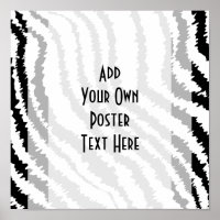 Schwarz Zebra Print Muster.