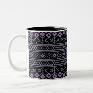 Schwarz Zweifarbige Tasse