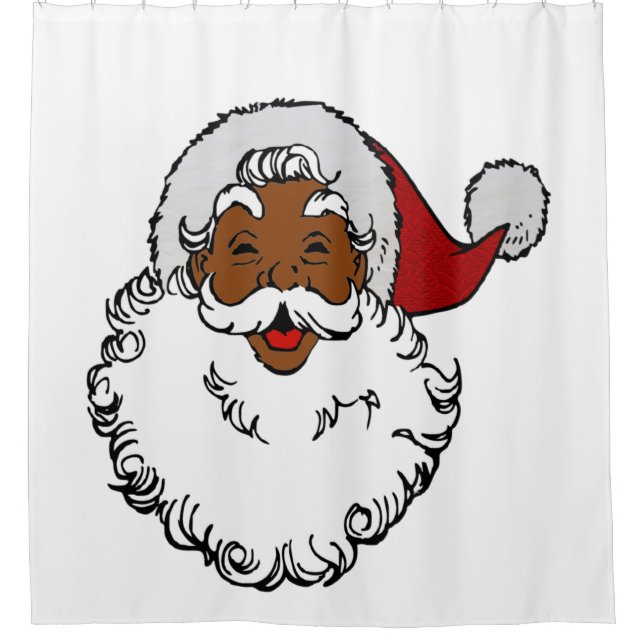 schwarzafrikanische Weihnachtslieder Duschvorhang (Vorderseite)