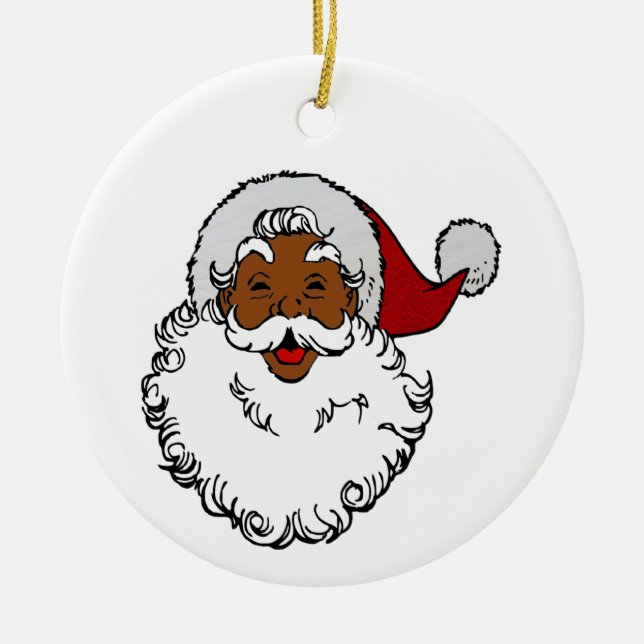 schwarzafrikanische Weihnachtslieder Keramik Ornament (Vorne)