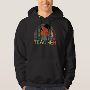 Schwarzafrikanischer Afro-Erzieher Melanin Hoodie