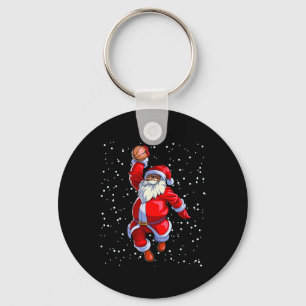 Schwarzafrikanischer Santa Claus Bysketbyll Afro Schlüsselanhänger