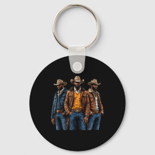 Schwarzafrikanischer Western Cowboy Rodeo Melani Schlüsselanhänger