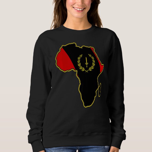 Schwarzamerikanisches Kulturerbe-Flag Afrika Sweatshirt (Vorderseite)