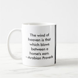 Schwarzarabisches Pferdportrait Kaffeetasse