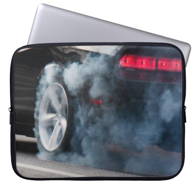 Schwarzautobahn Laptopschutzhülle (Vorderseite)