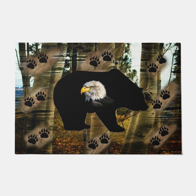 Schwarzbär Fußmatte (Vorderseite)