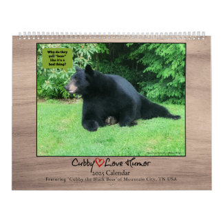 Schwarzbär - Kubby Liebe Spaß 2025 Kalender