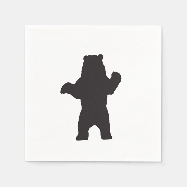 Schwarzbärenpapier Napkins Serviette (Vorderseite)