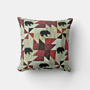 Schwarzbärenquilt Kissen
