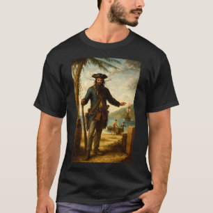 Schwarzbart Der Pirat Mit Rauchendem Bart T-Shirt