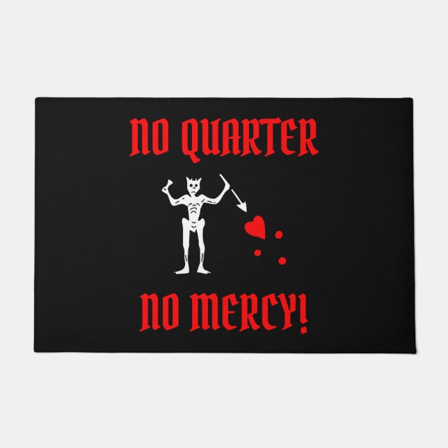 Schwarzbart der Pirate (Edward Teach)  Fußmatte (Vorderseite)