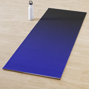 Schwarzblauer Farbverlauf  Yogamatte
