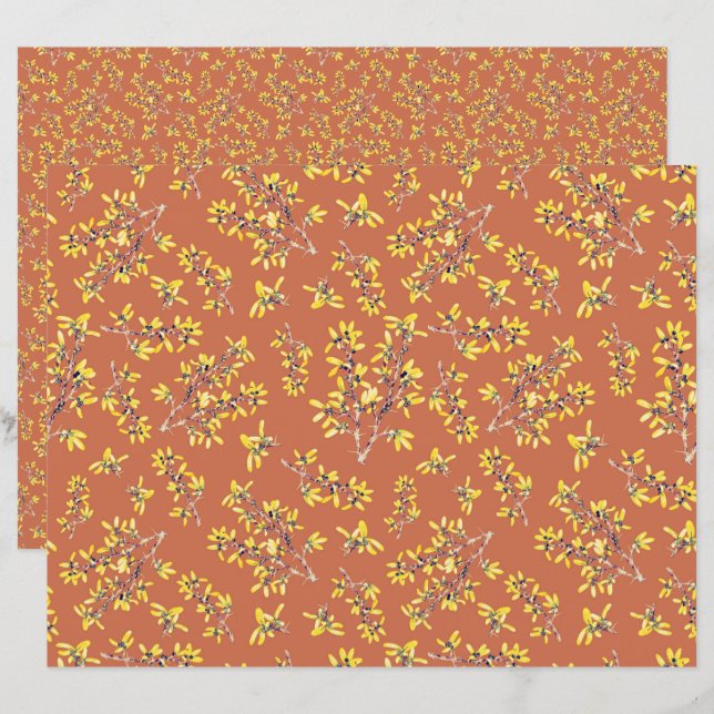 Schwarzdorn-Äste Herbstfarben (Vorne/Hinten)