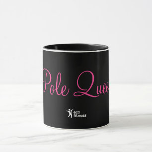 Schwarze 11 oz-Tasse   Öko Fitness Pole Queen 3 Tasse
