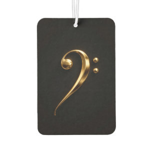 Schwarze 4 Luxe Auto-Luftverbesserer Golden Bass C Autolufterfrischer