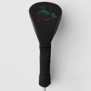 Schwarze 4 Luxe Golf Driver Hülle, Neon-Seeschneck Headcover