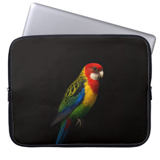 Schwarze 4 Luxe Laptop-Hülle, Eastern Rosella Papa Laptopschutzhülle