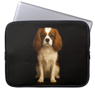 Schwarze 4 Luxe Laptop-Hülle, Sweet Cavalier Spani Laptopschutzhülle