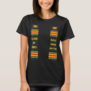 Schwarze Abschluss-Kente-Stola Afrikanischer Kostü T-Shirt