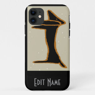 Schwarze Abstrakte Dackel Case-Mate iPhone Hülle
