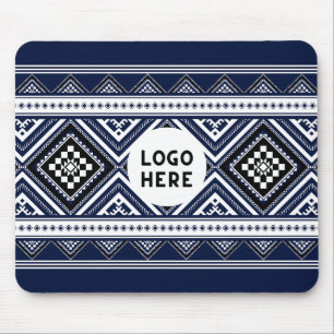 Schwarze Abstrakte ethnisch geometrische Muster mi Mousepad