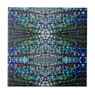 Schwarze Abstrakte Tile Fliese