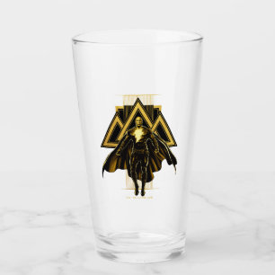 Schwarze Adam dreieckige Säule Grafik Glas