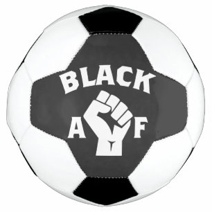 Schwarze AF-Protestfalte Fußball