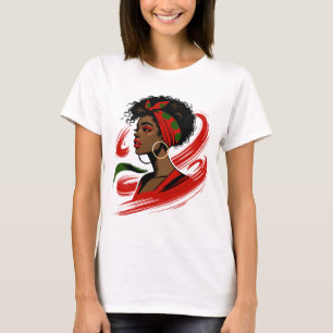 Schwarze Afro-Frau – Stark, Schön & Stolz T-Shirt