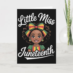 Schwarze afroamerikanische Freiheit 1865 Little Mi Karte
