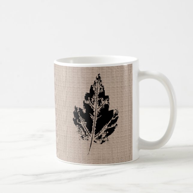 Schwarze Ahorn Briefmarke Tasse aussehen (Rechts)