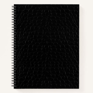 Schwarze Alligator-Skizze Notizbuch