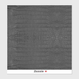 Schwarze Alligator Textur drucken Aufkleber
