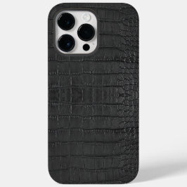 Schwarze Alligator Textur drucken Case-Mate iPhone 14 Pro Max Hülle