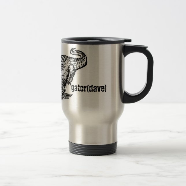 schwarze Alligatorreise-Tasse Reisebecher (Rechts)