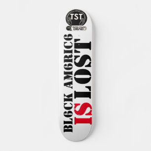 SCHWARZE AMERIKA IST VERLOREN SKATEBOARD