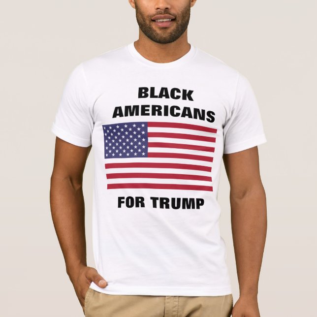 SCHWARZE AMERIKANER FÜR TRUMP T-Shirt (Vorderseite)
