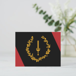 Schwarze Amerikanische Heritage-Flagge Postkarte