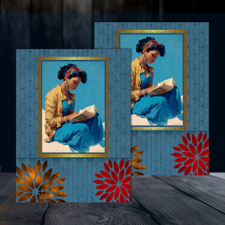 Schwarze amerikanische Retro-Schönheits-Decoupage Seidenpapier