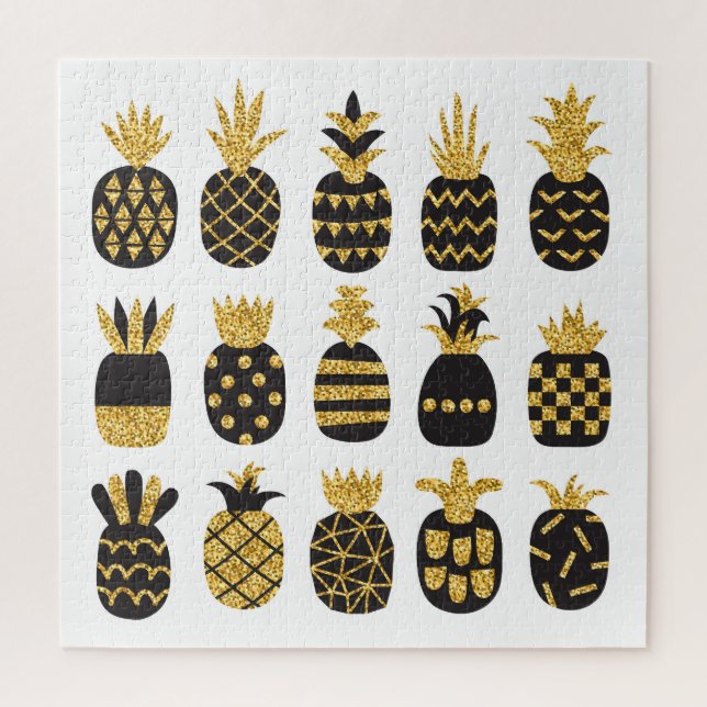 Schwarze Ananas: Einzigartiges Textur-Set (Vertikal)