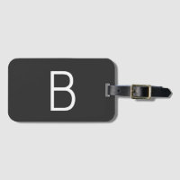 Schwarze Anfangsbuchstaben Monogram modern