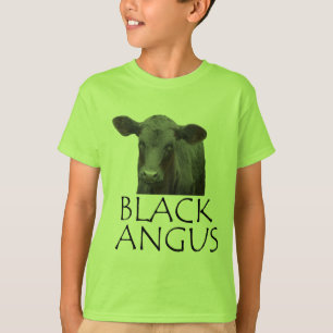 Schwarze Angus-Kuh T-Shirt