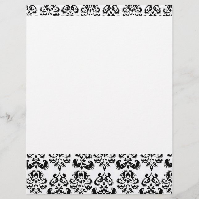 SCHWARZE ANS WEISSE DAMASK (Vorderseite)