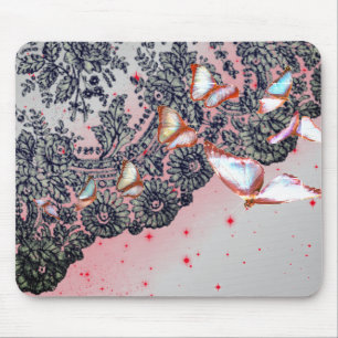 SCHWARZE ANTIQUE LACE PATTER MAUSPAD