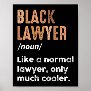 Schwarze Anwälte Definition Afroamerikanische Anwä Poster