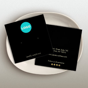 Schwarze Anzeige für die Aufnahme des Logos