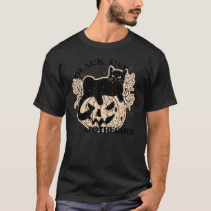 Schwarze Apotheke Retro Halloween Kürbis Herbst T-Shirt