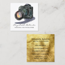 Schwarze Aquarellkamera Gold Hochzeitfotograf