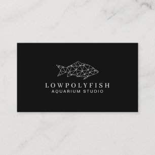 Schwarze Aquarienfische Visitenkarte